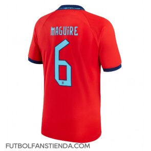 Inglaterra Harry Maguire #6 Segunda Equipación Mundial 2022 Manga Corta